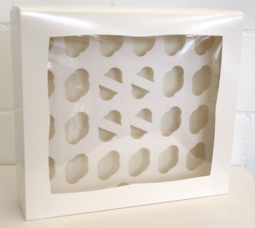 24 White Mini-Cupcake / Muffin Box - 5