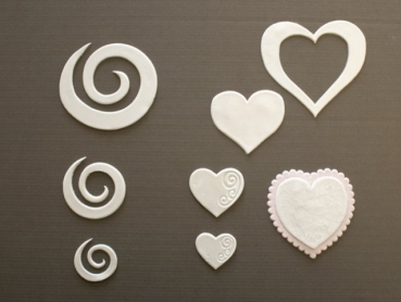 Patchwork Cutters Swirls & Hearts