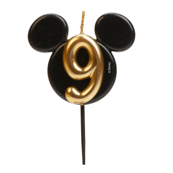 Preview: Zahlenkerze - 9 - Mickey Mouse Ohren