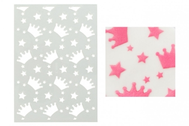 Mini Cake Stencil Princess Crowns