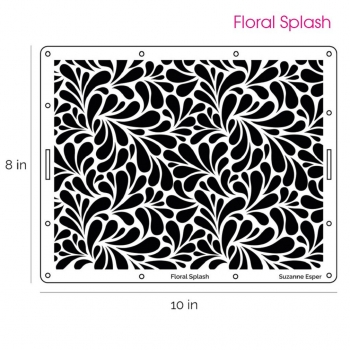 Stencil / Schablone - FLORAL SPLASH