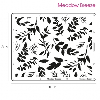 MEADOW BREEZE professional cake icing stencil