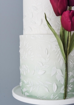 MEADOW BREEZE professional cake icing stencil