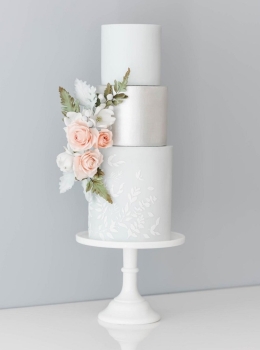 MEADOW BREEZE SIDE ELEMENTS professional cake icing stencil