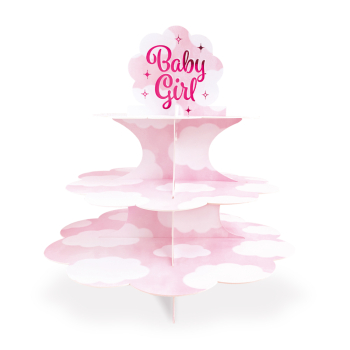 Cupcake Stand - Baby Girl - Pink