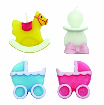 4 Baby Candles