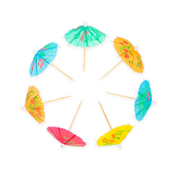 Topper - 12 Paper Parasol Mixed