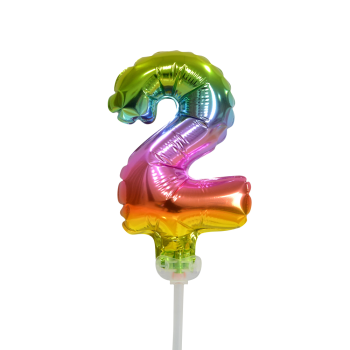 Topper - Foil Balloon Rainbow - 2