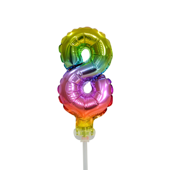 Topper - Foil Balloon Rainbow - 8