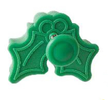 Ausstecher mit Auswerfer und Prägung - Stechpalme