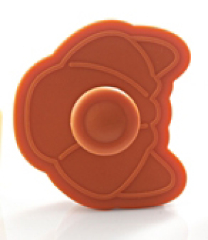 Ausstecher mit Auswerfer und Prägung - Gipfeli