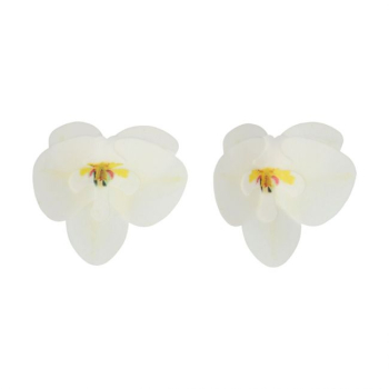 Edible Wafer Flowers - Orchid White pk/10