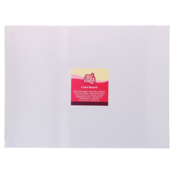 Cake Card Rectangular 40cm x 30cm / Thickness 3mm - WHITE