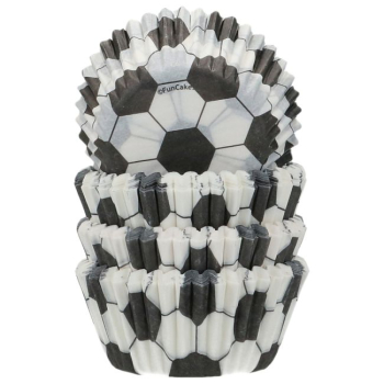 Mini Cupcake Baking Cases - Football