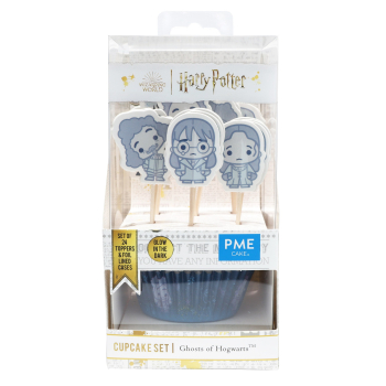 Harry Potter Cupcake Cases & Topper Set -  Ghosts of Hogwarts