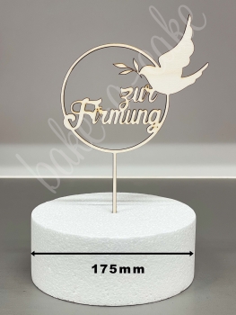 Torten Topper Holz - Zur Firmung mit Taube
