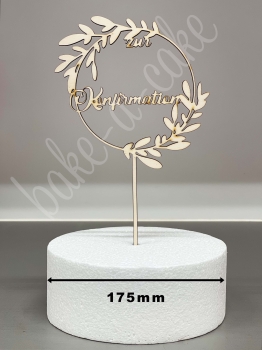Cake Topper Wood - Zur Konfirmation