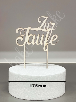 Cake Topper Wood - Zur Taufe
