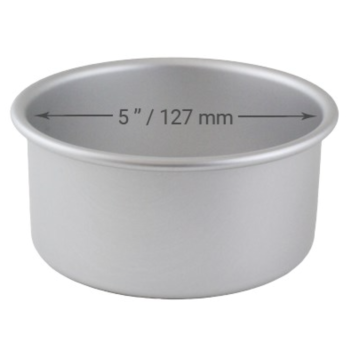 Cake Pan Round with Loose Bottom - 5 x 3inch (127 x 76mm)