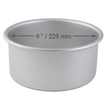 Cake Pan Round with Loose Bottom - 9 x 3inch (229 x 76mm)