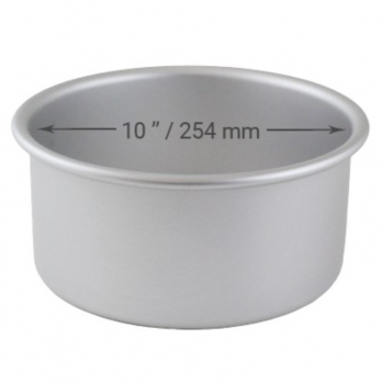 Cake Pan Round with Loose Bottom - 10 x 3inch (254 x 76mm)