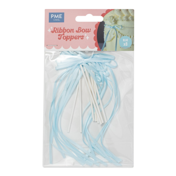 Preview: Ribbon Bow Toppers - Light Blue