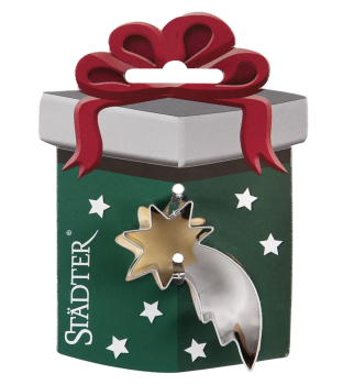 Ausstecher auf Karte - Stern mit Schweif