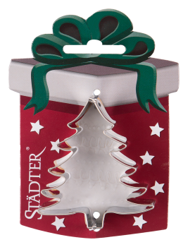 Ausstecher auf Karte - Tannenbaum