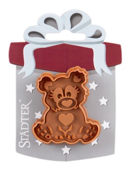 Ausstecher mit Auswerfer und Prägung - Bär