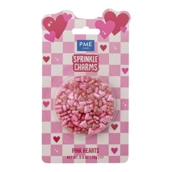Preview: Streusel Sprinkle Charms - Herzen Pink