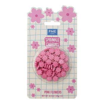 Preview: Streusel Sprinkle Charms - Pinke Blumen