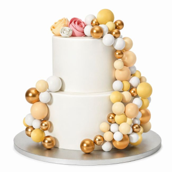 Preview: Decorative Ball Set - Lemon Ombre und Gold
