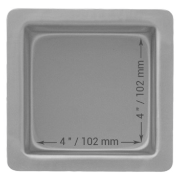 Backform Quadratisch - 4inx4inx3in (10.2x10.2x7.62cm)