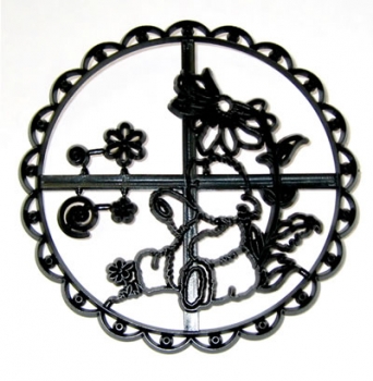 Preview: Patchwork Cutters Teddybär Plakette