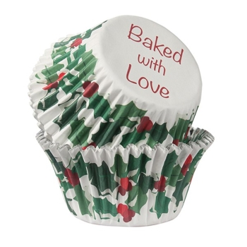 Baking Cases - Holly & Berry