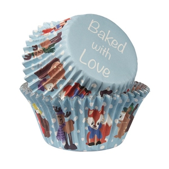 Baking Cases - Winter Friends