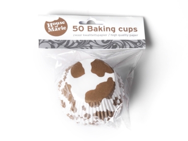 Cupcake Cases - Cowspot Brown