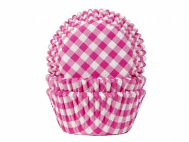 Cupcake Backförmchen - Pink Gingham
