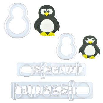 Cutter Set Mummy and Baby Penguin