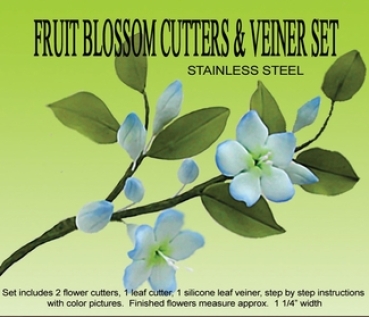 Cutters and Veiner Set - Fruit Blossom