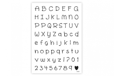 Designer Stamp Schoolwork Alphabet & Numbers