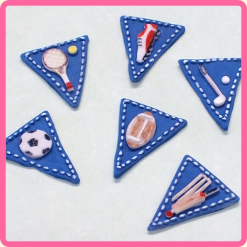 Silicone Mould - Bunting for Boys