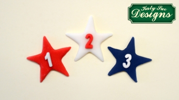 Preview: Silikonform - Sternen 123...