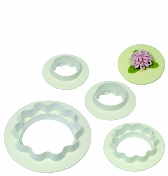 Double Sided Cutter Set - Round & Wavy Edge / Set of 4