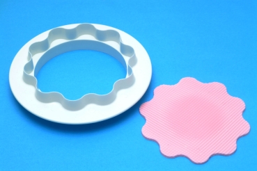 Double Sided Cutter XXL - Round and Wavy Edge