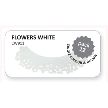 Cupcake Wrappers - White Flowers