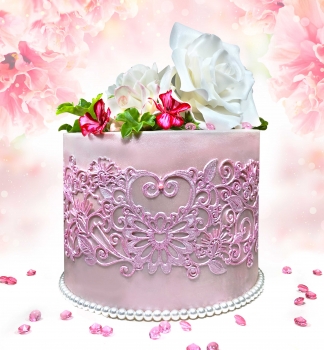 Silicone Mat CakeArt Gold Collection - Hidden Heart