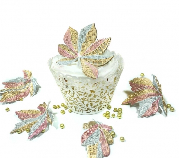 Silikon Matte CakeArt Gold Collection - Spitzen Blätter
