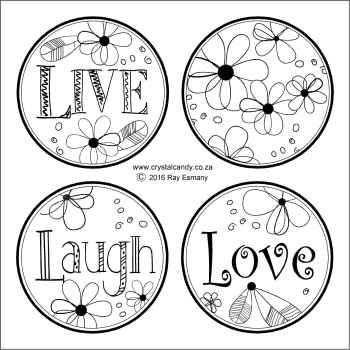 Silikon Matte ChocArt Collection - Live, Laugh and Love