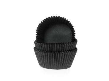 Mini Cupcake Backförmchen - Schwarz